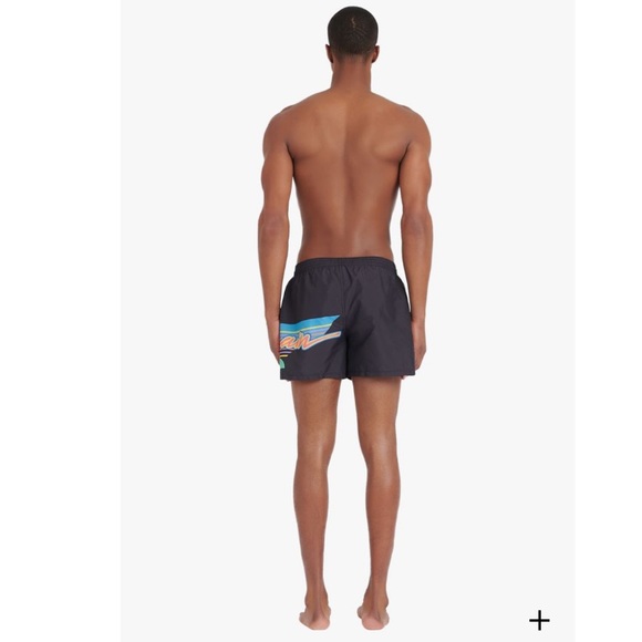 BALMAIN**Black Logo Men Swim Trunks**Med. $580 - Picture 8 of 10
